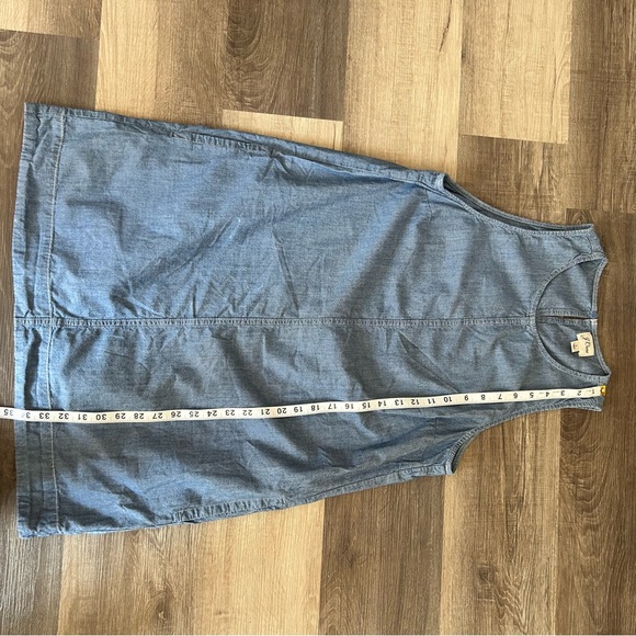 J. Crew Light Denim Sleeveless dress. Size L - Picture 4 of 5